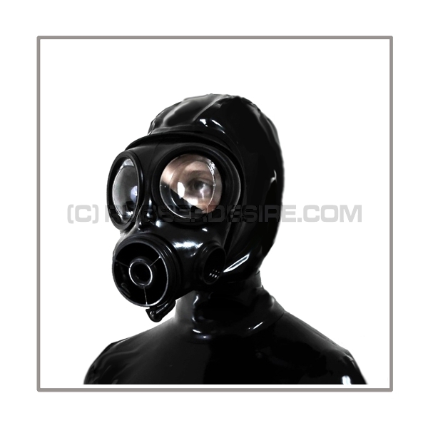 Deluxe gasmask-zipper-hood HR-S10 with drinking connector - model S10 - FM12